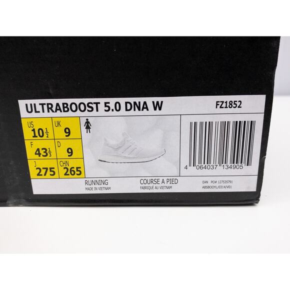 adidas Ultraboost 5.0 DNA Running Shoe Sneakers 10.5 Women's White - Picture 9 of 10